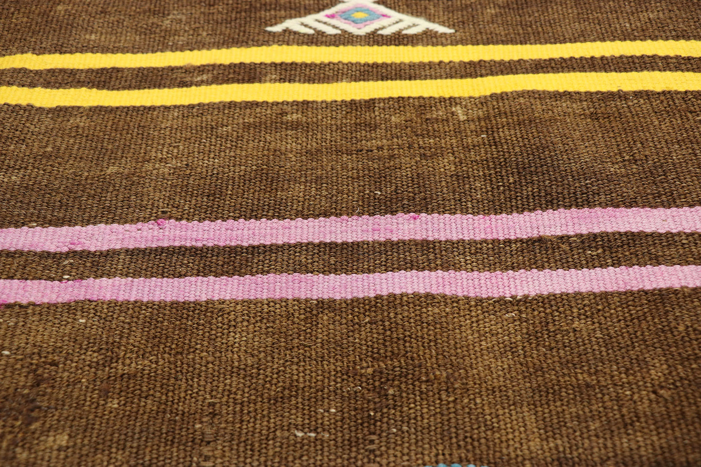 7 x 12 Vintage Striped Turkish Kilim Rug 51305