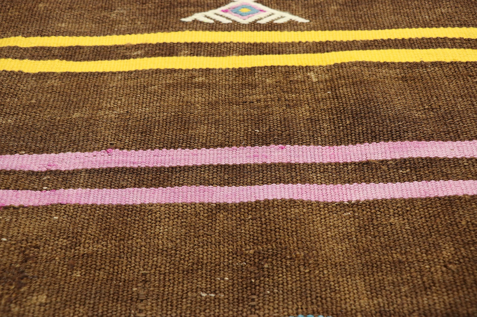 7 x 12 Vintage Striped Turkish Kilim Rug 51305