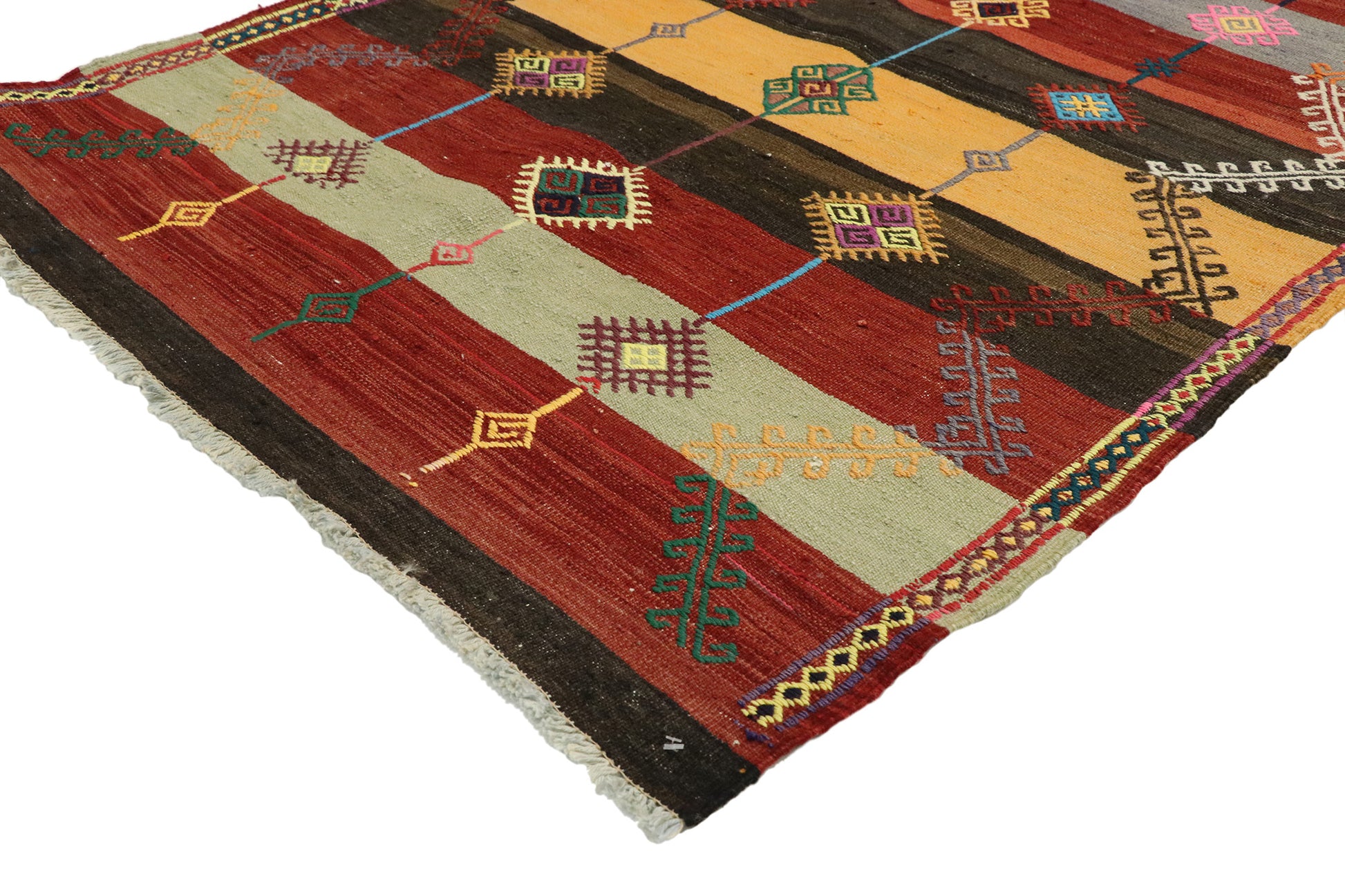 3 x 12 Vintage Turkish Kilim Rug 51306