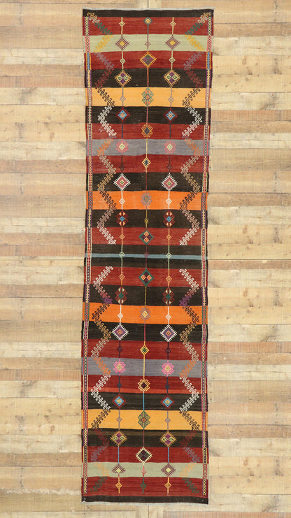 3 x 12 Vintage Turkish Kilim Rug 51306