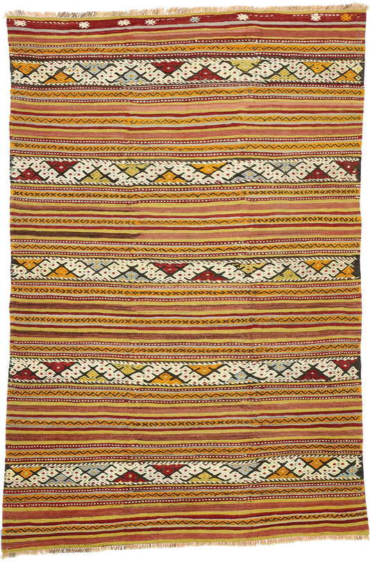 5 x 8 Vintage Kilim Rug 51307