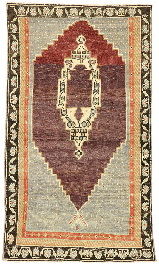 3 x 6 Vintage Turkish Oushak Rug 51310