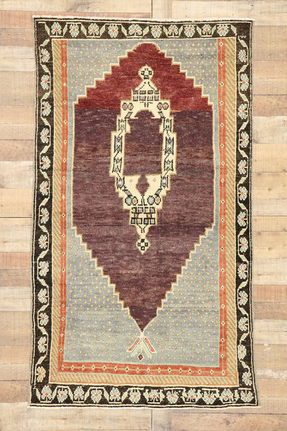 3 x 6 Vintage Turkish Oushak Rug 51310