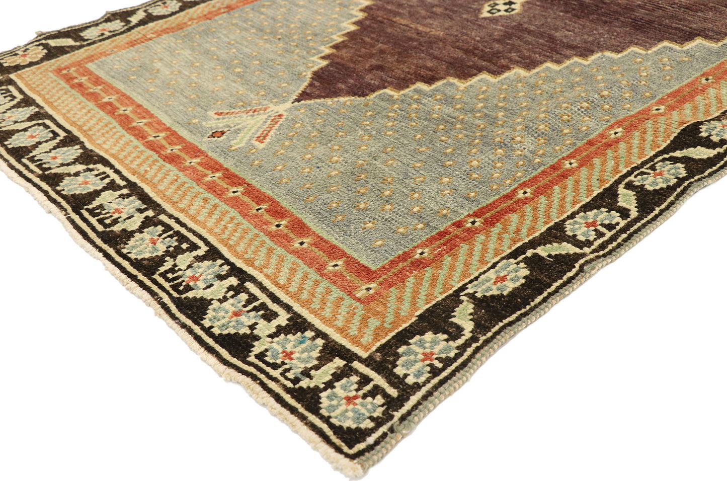 3 x 6 Vintage Turkish Oushak Rug 51310