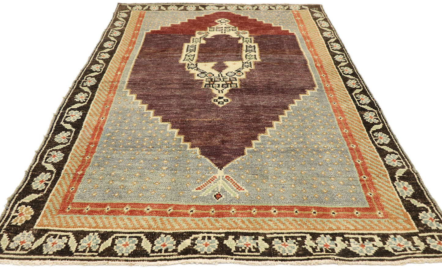 3 x 6 Vintage Turkish Oushak Rug 51310