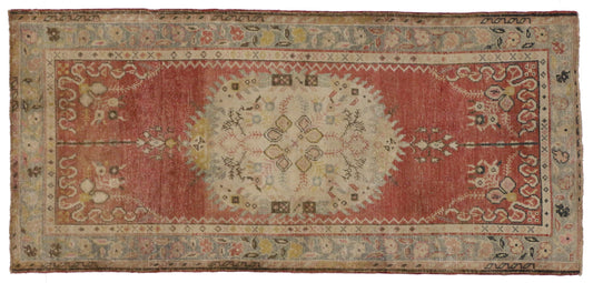 3 x 7 Vintage Oushak Rug 51312