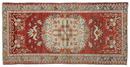 3 x 5 Vintage Oushak Rug 51313