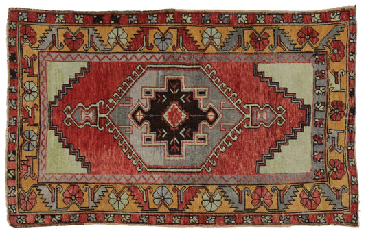 3 x 5 Vintage Oushak Rug 51314