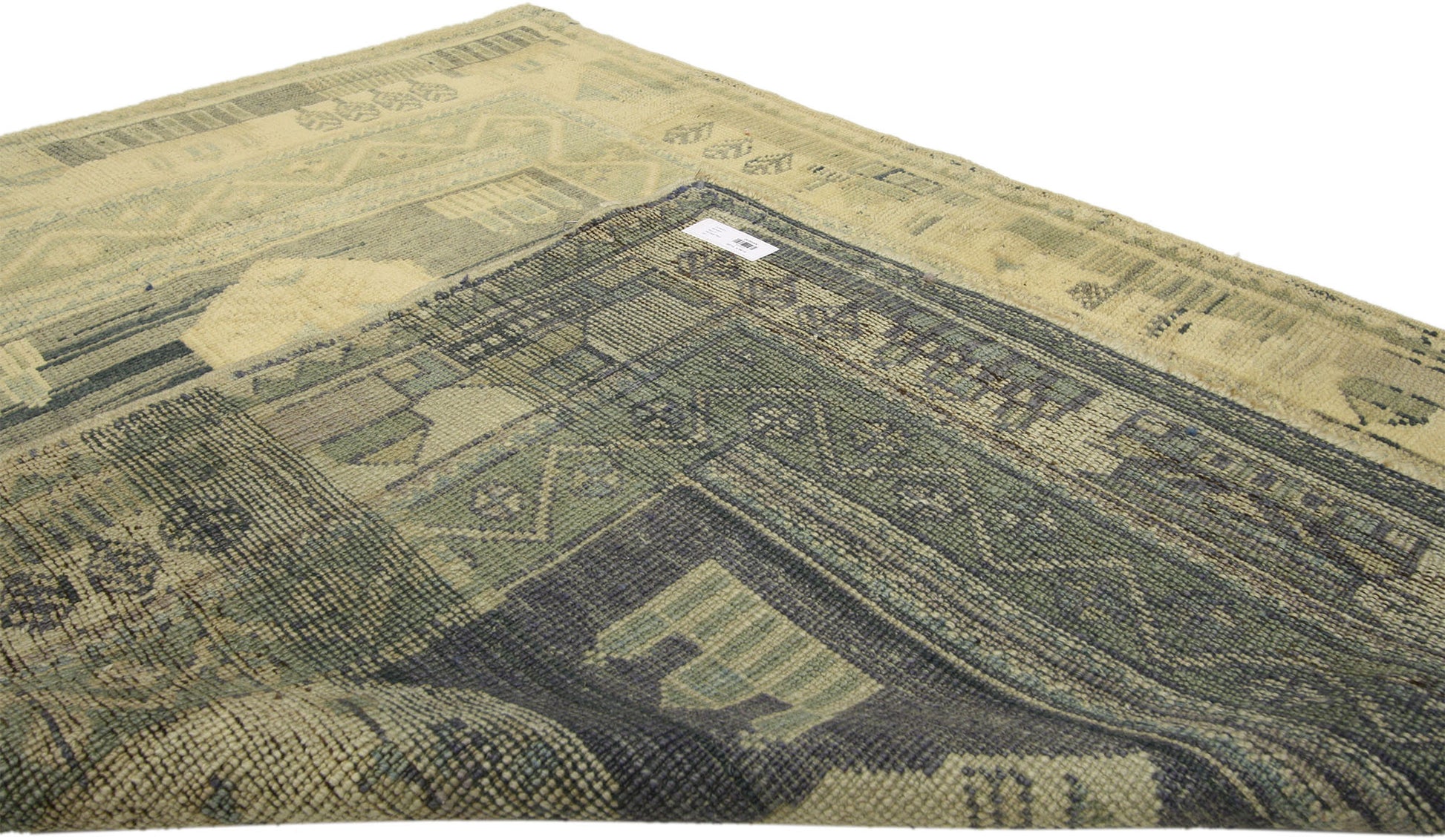 4 x 5 Vintage Turkish Oushak Rug 51317