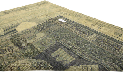 4 x 5 Vintage Turkish Oushak Rug 51317