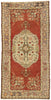 3 x 7 Vintage Red Turkish Oushak Rug 51318