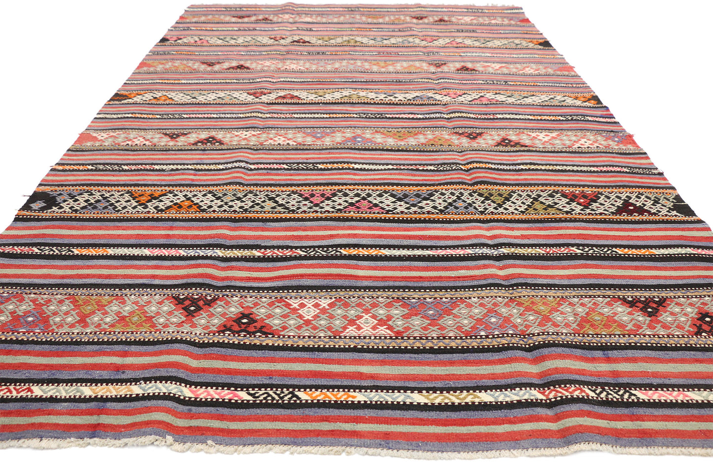 6 x 9 Vintage Turkish Kilim Rug 51319