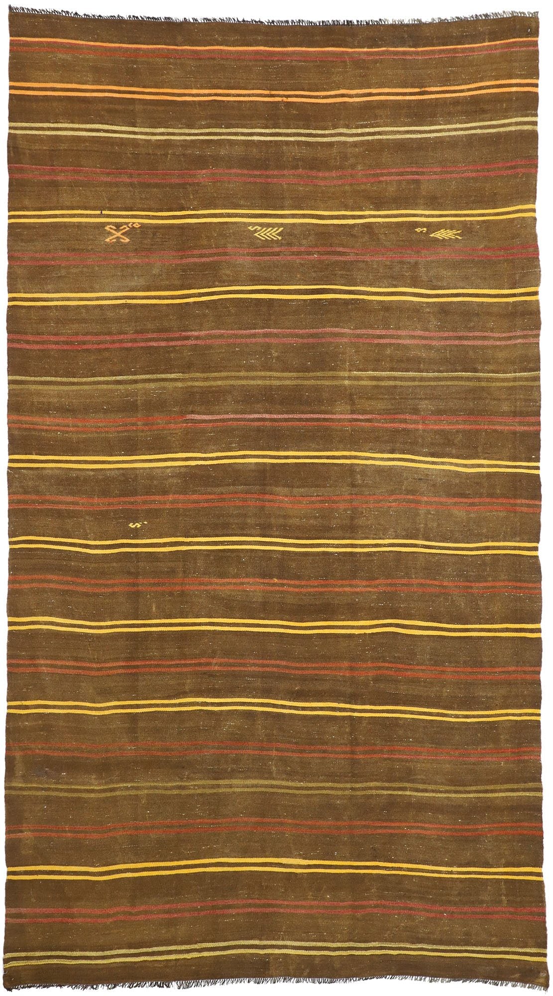 7 x 13 Vintage Turkish Kilim Rug 51320