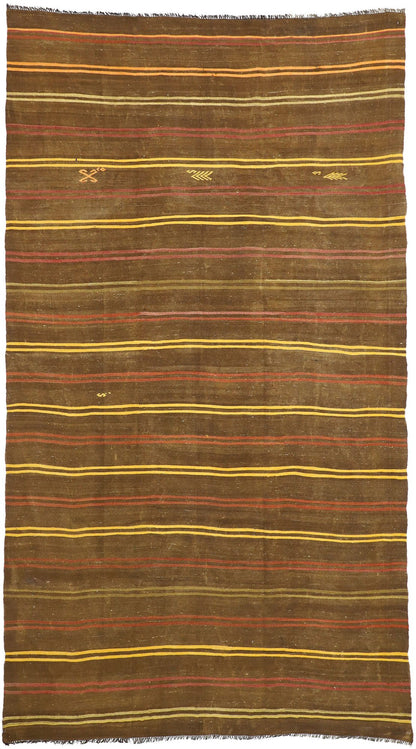 7 x 13 Vintage Turkish Kilim Rug 51320