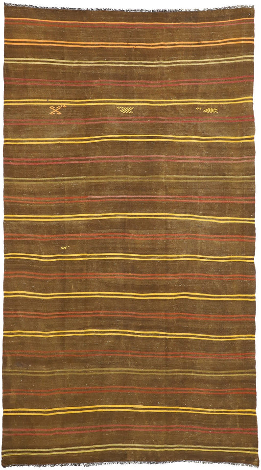 7 x 13 Vintage Turkish Kilim Rug 51320