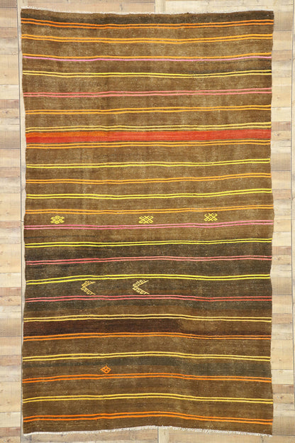 7 x 12 Vintage Turkish Kilim Rug 51321