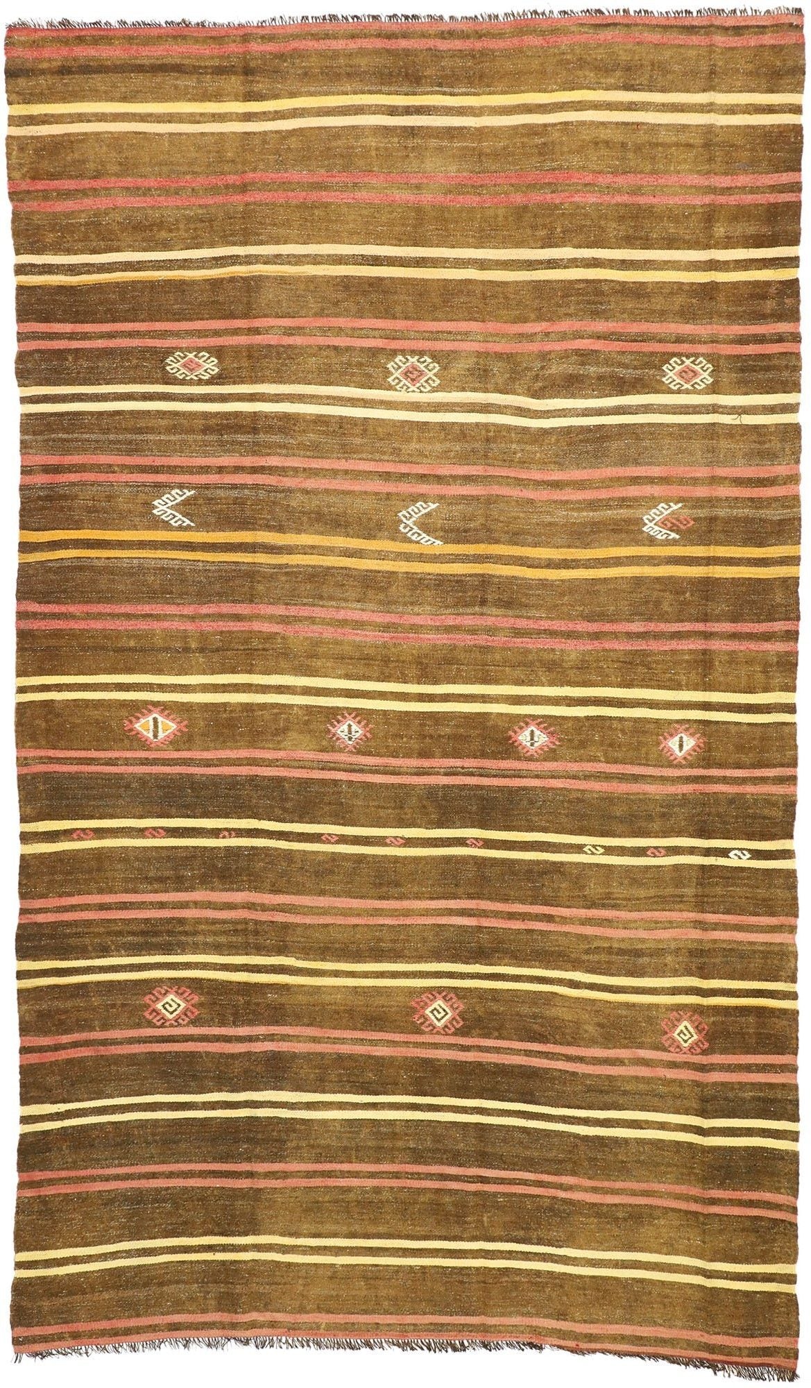 7 x 12 Vintage Turkish Kilim Rug 51331