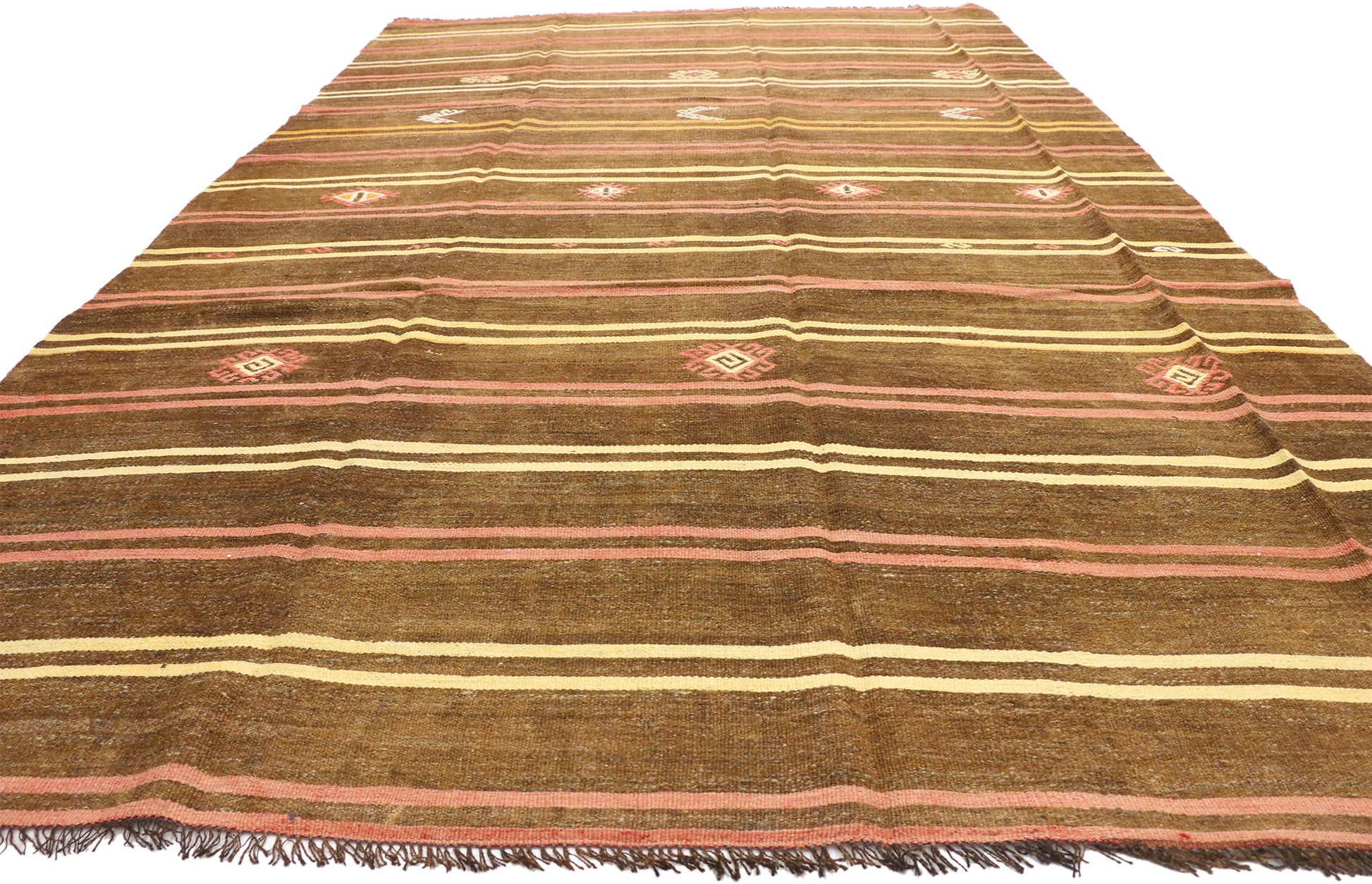 7 x 12 Vintage Turkish Kilim Rug 51331