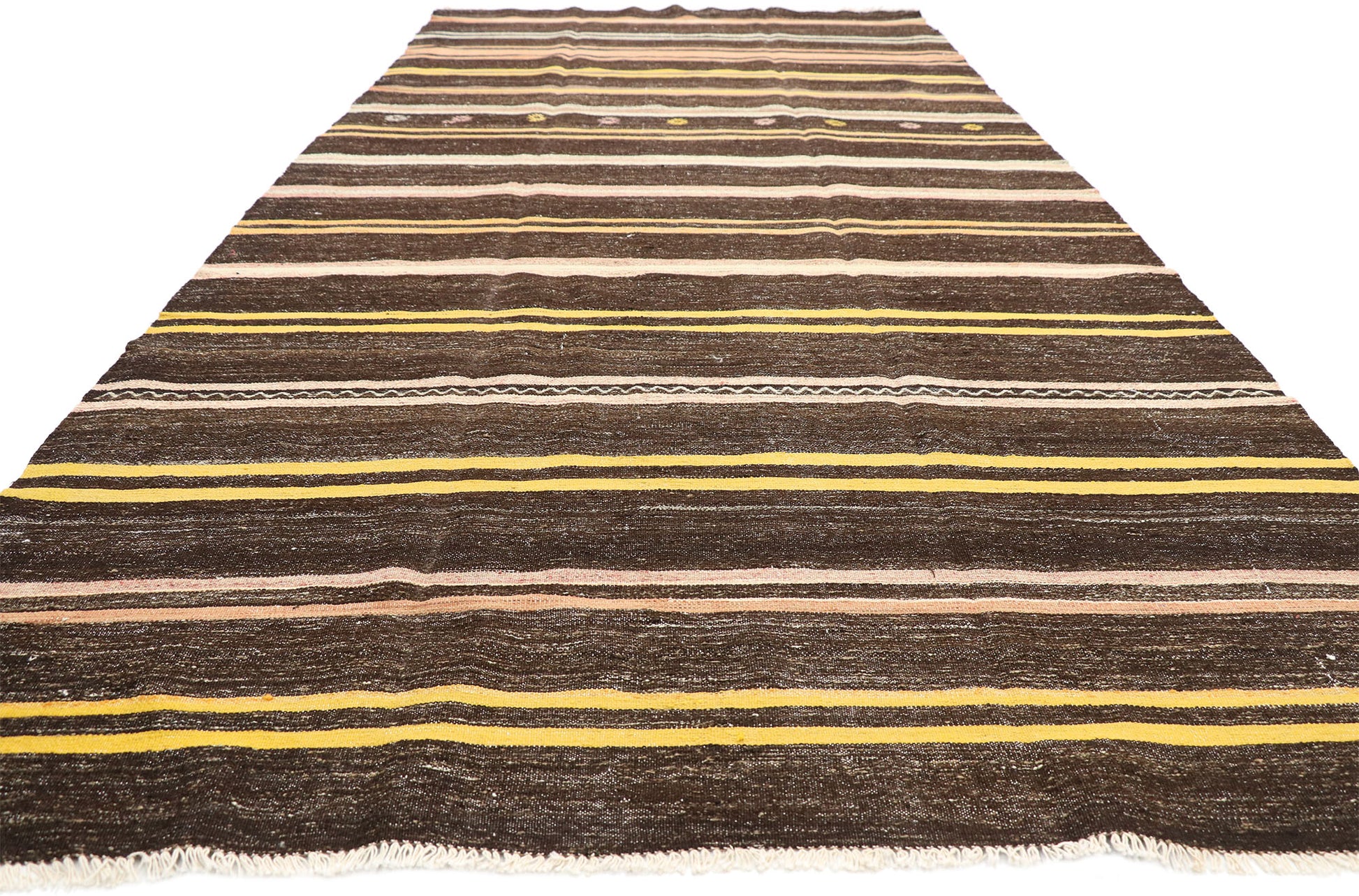 6 x 13 Vintage Turkish Kilim Rug 51332