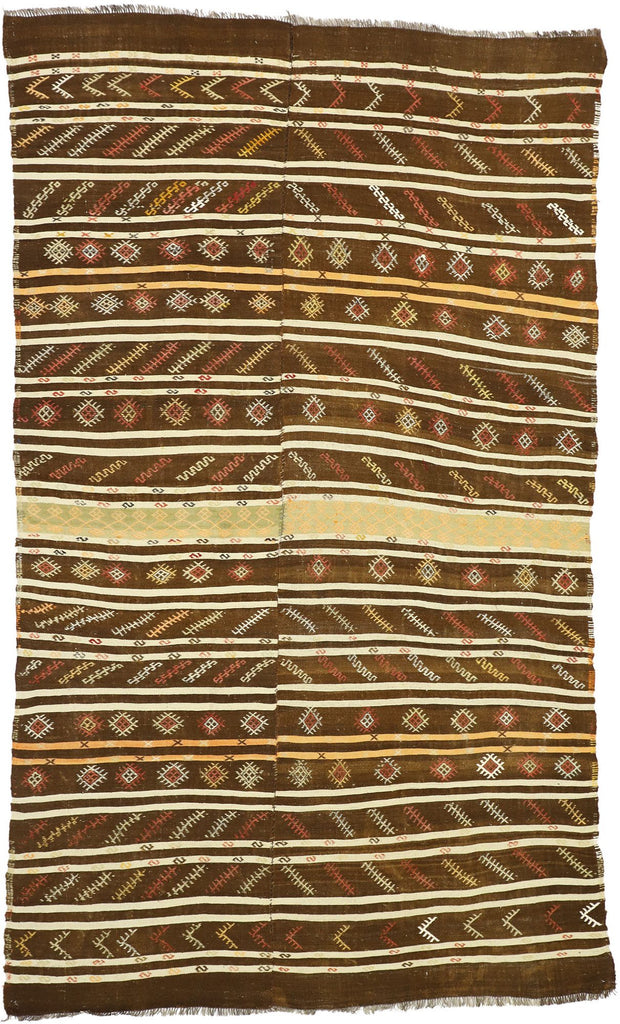 7 x 11 Vintage Turkish Kilim Rug 51333