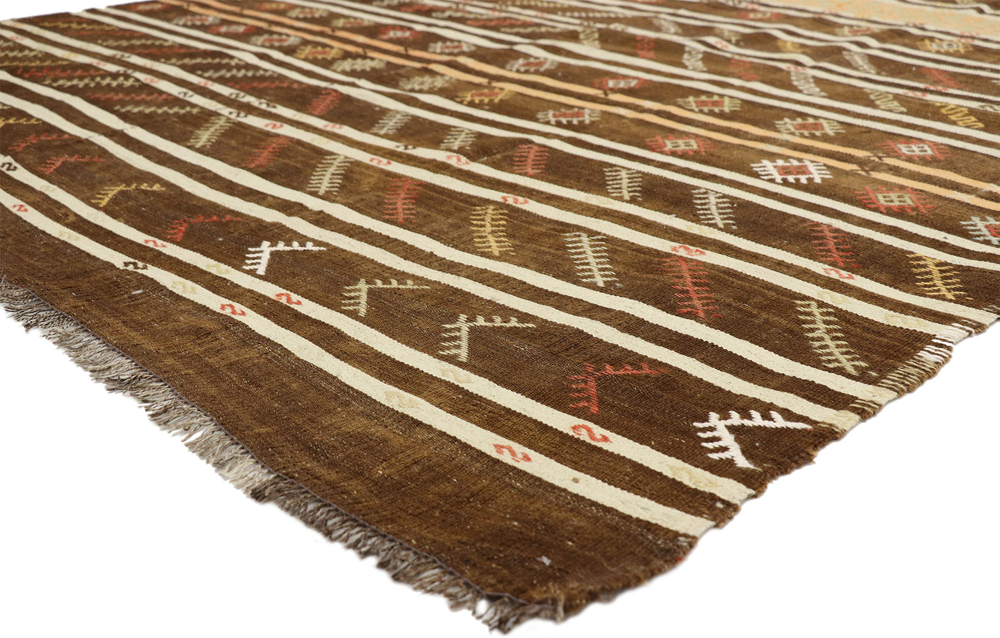 7 x 11 Vintage Turkish Kilim Rug 51333