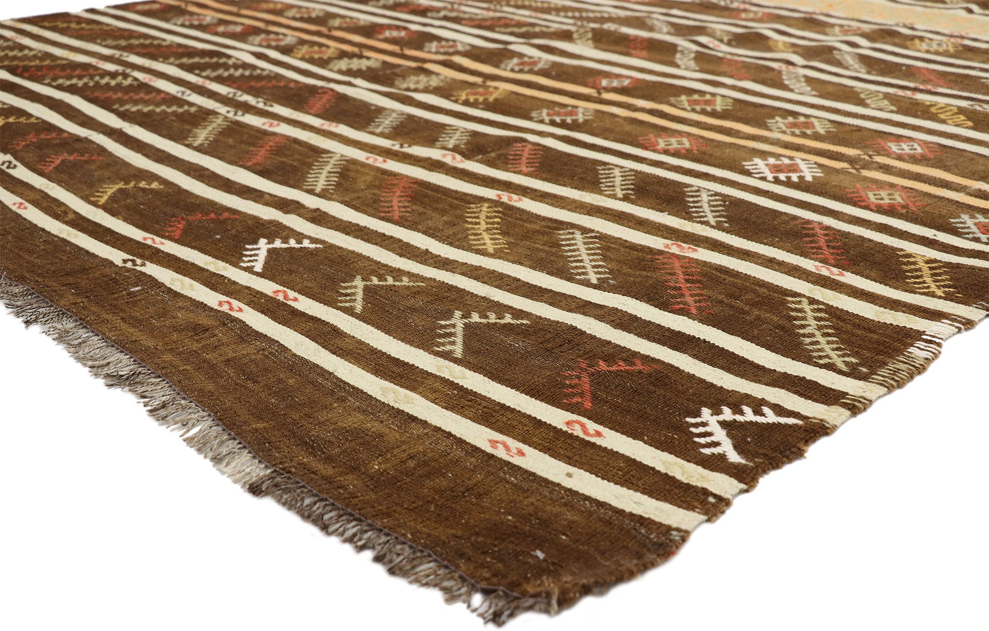7 x 11 Vintage Turkish Kilim Rug 51333