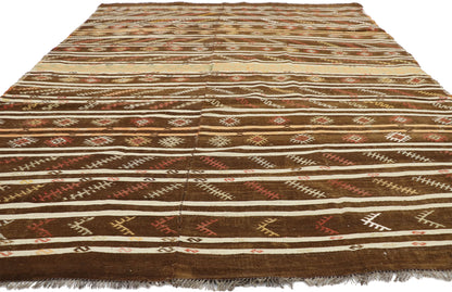 7 x 11 Vintage Turkish Kilim Rug 51333