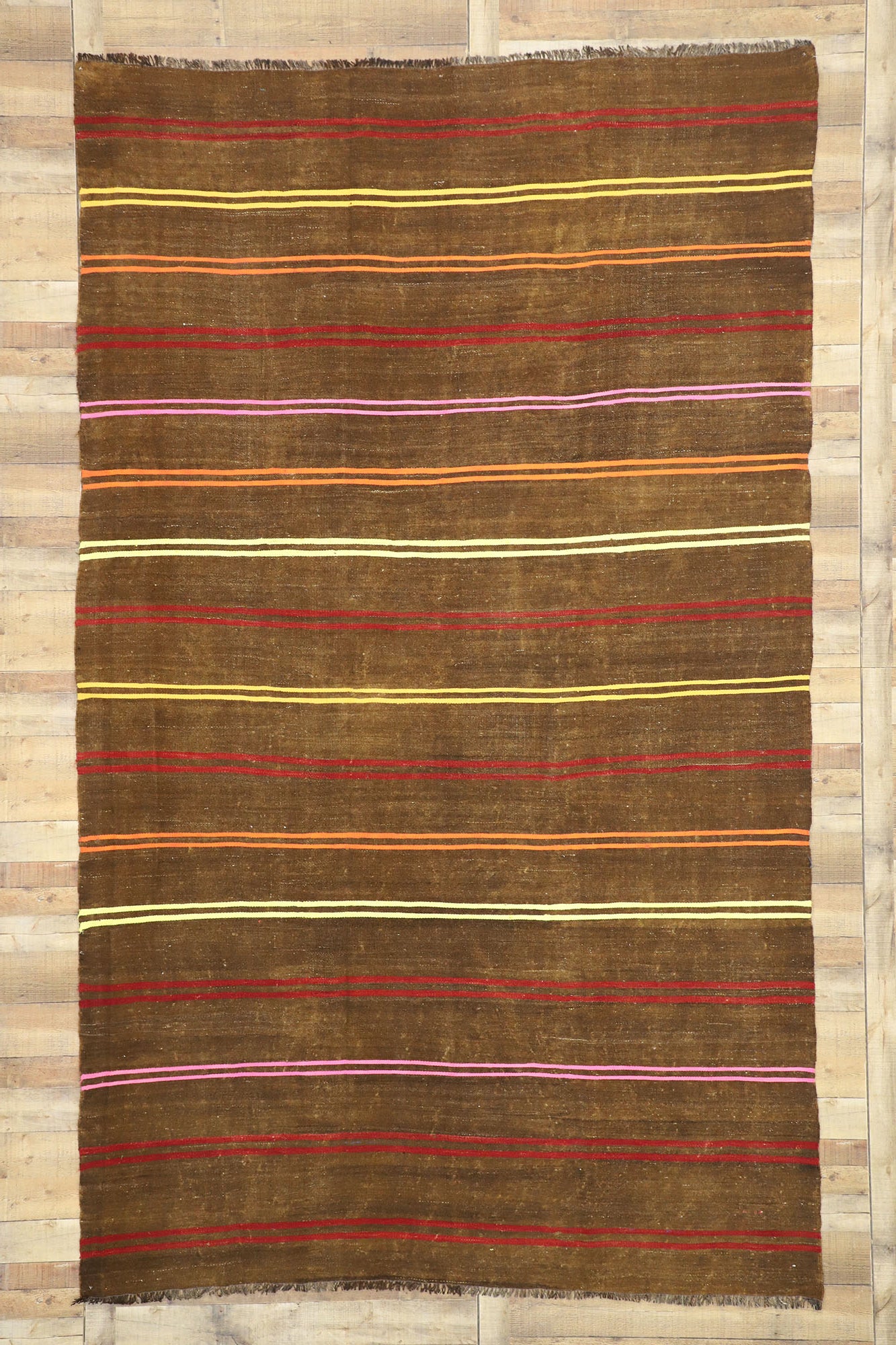 7 x 12 Vintage Turkish Kilim Rug 51334