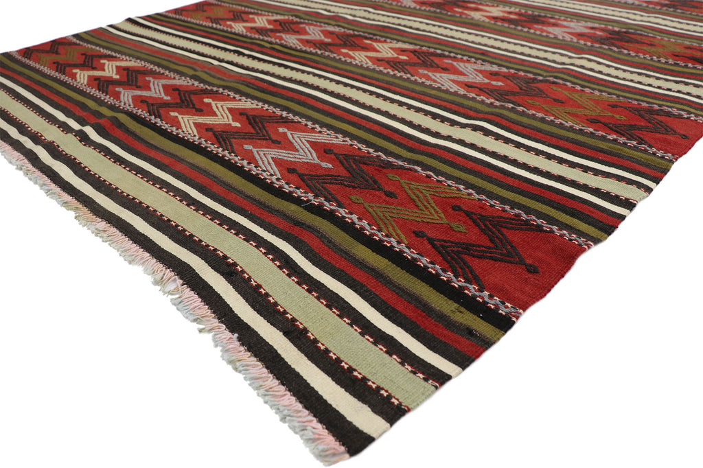 5 x 8 Vintage Turkish Kilim Rug 51336
