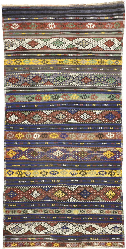 5 x 11 Vintage Kilim Rug 51337