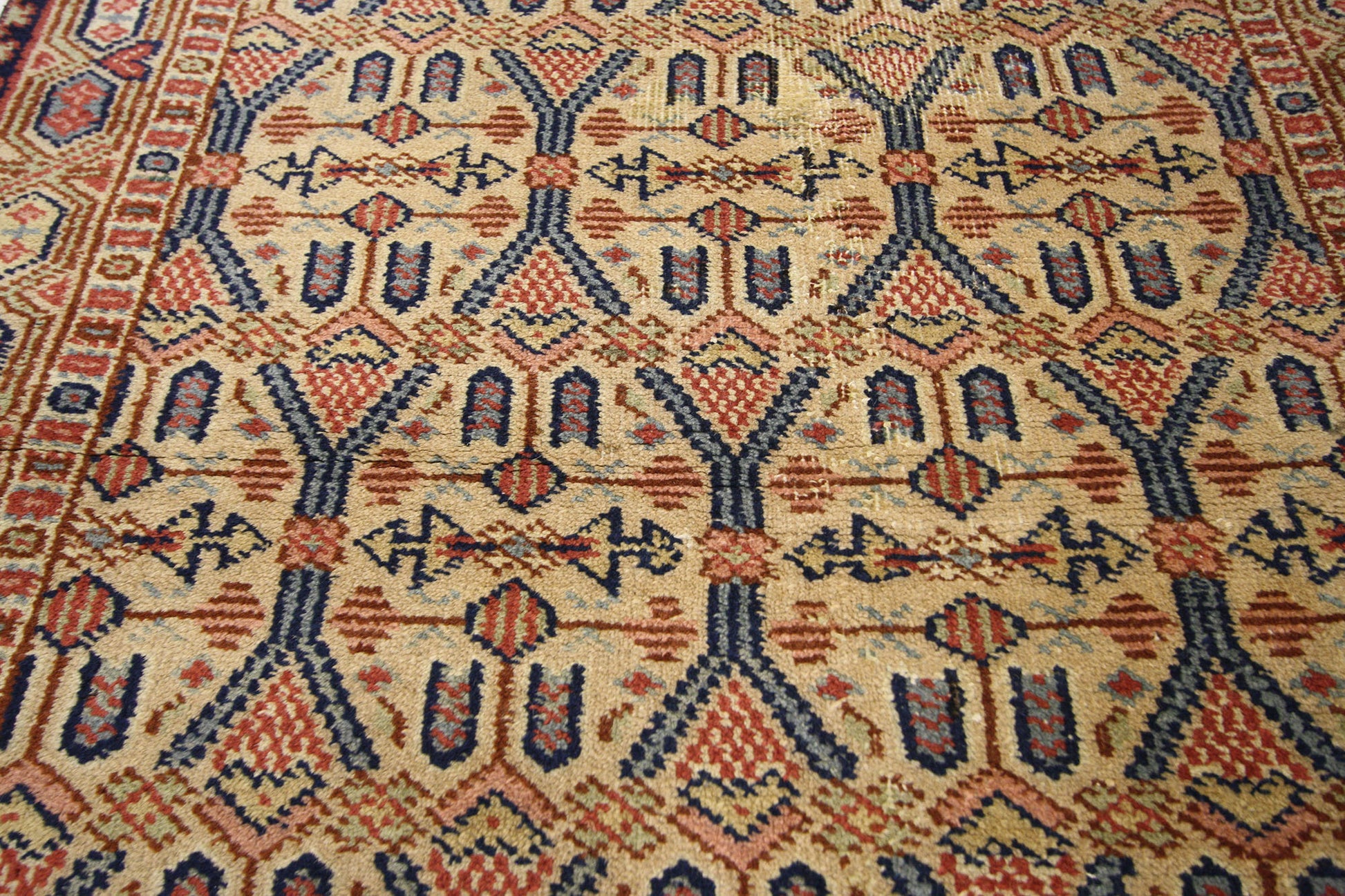 3 x 9 Vintage Turkish Oushak Runner 51338