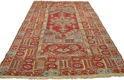4 x 7 Vintage Turkish Oushak Rug 51339