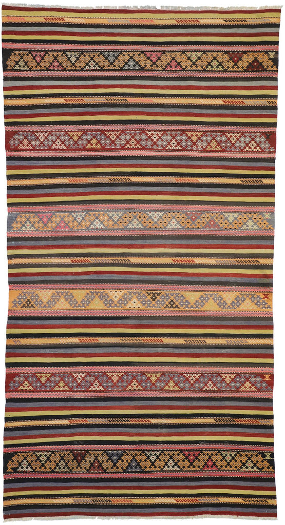 6 x 11 Vintage Turkish Kilim Rug 51347