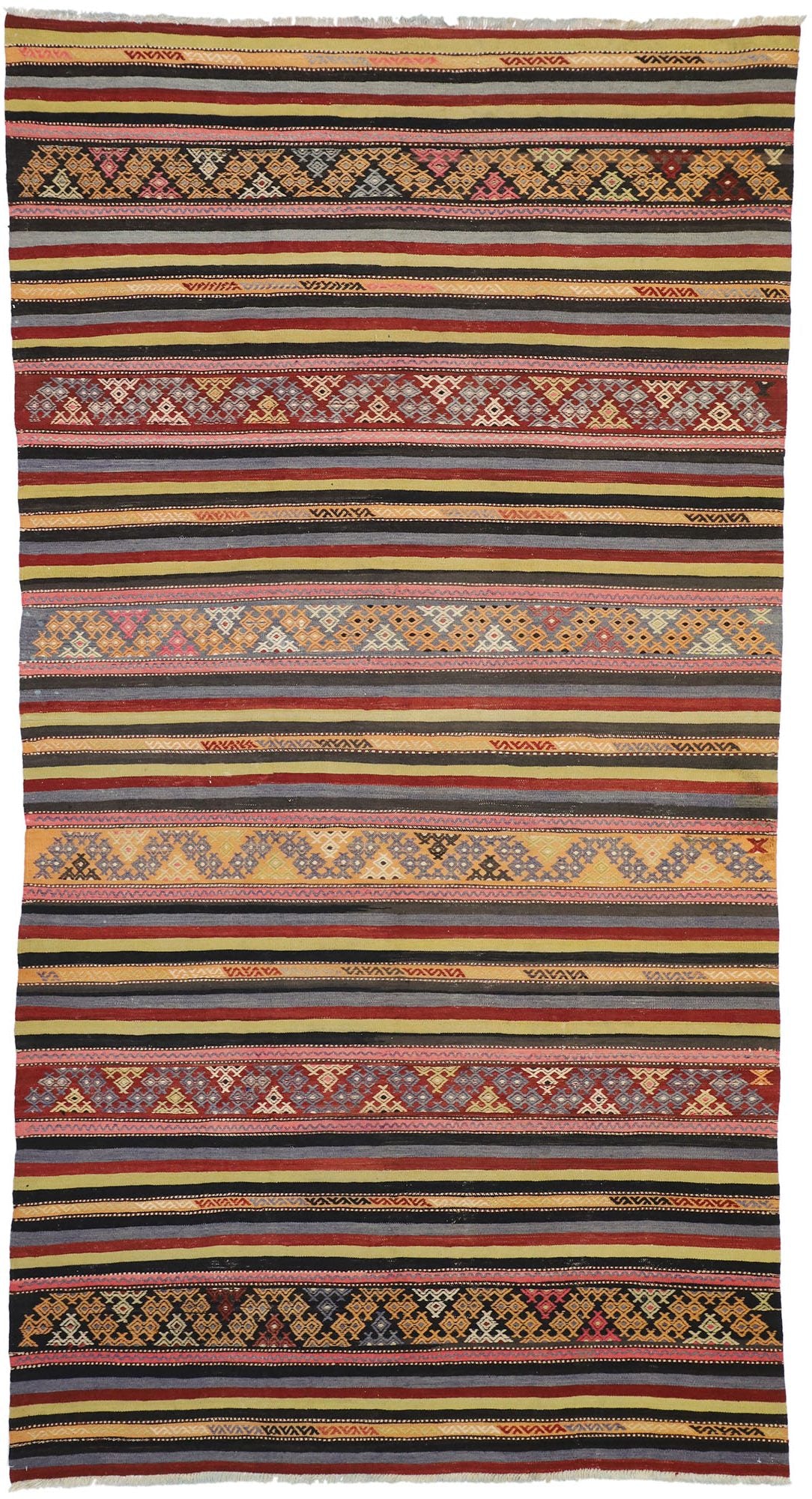 6 x 11 Vintage Turkish Kilim Rug 51347