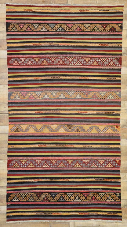 6 x 11 Vintage Turkish Kilim Rug 51347