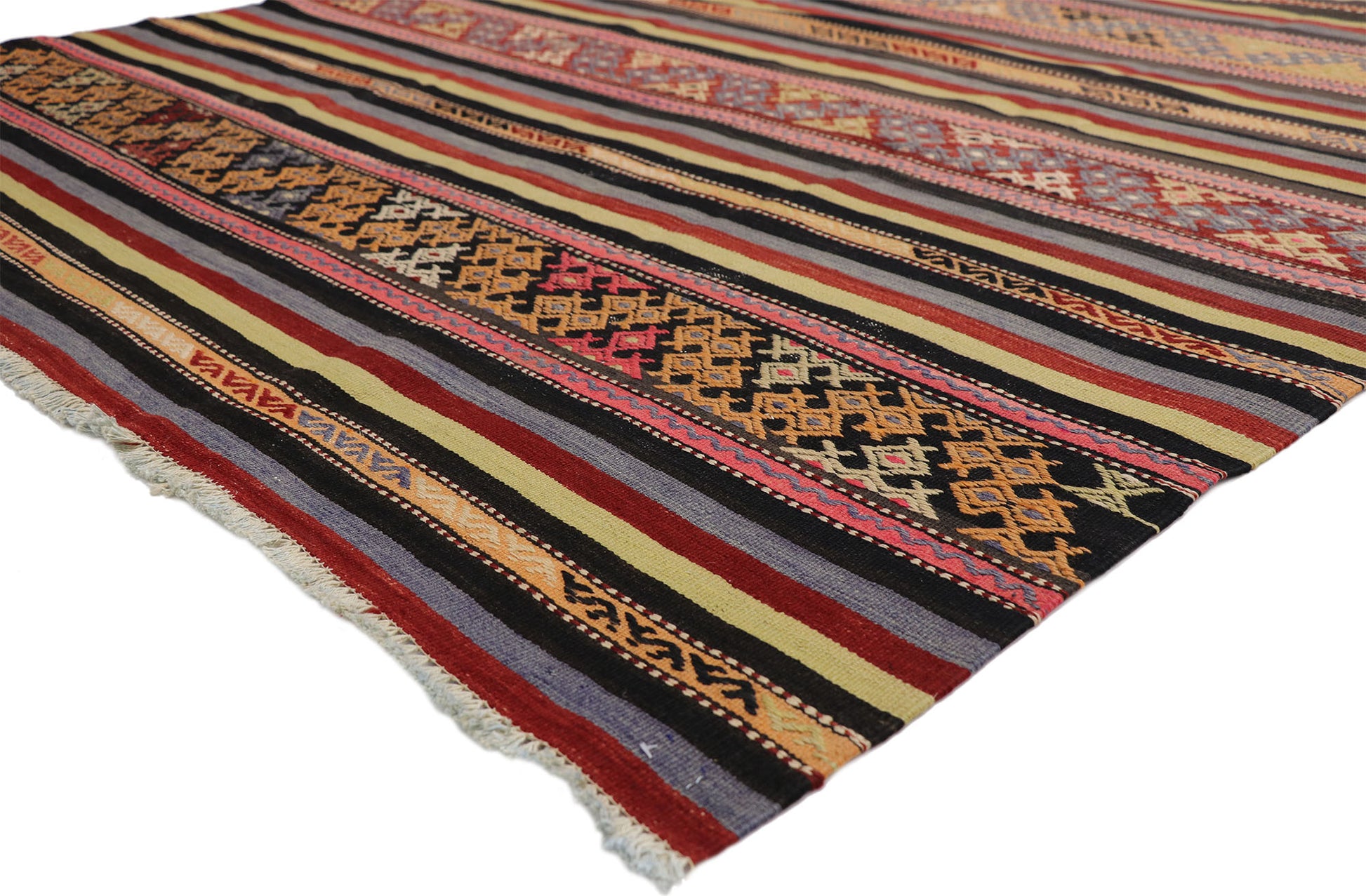 6 x 11 Vintage Turkish Kilim Rug 51347