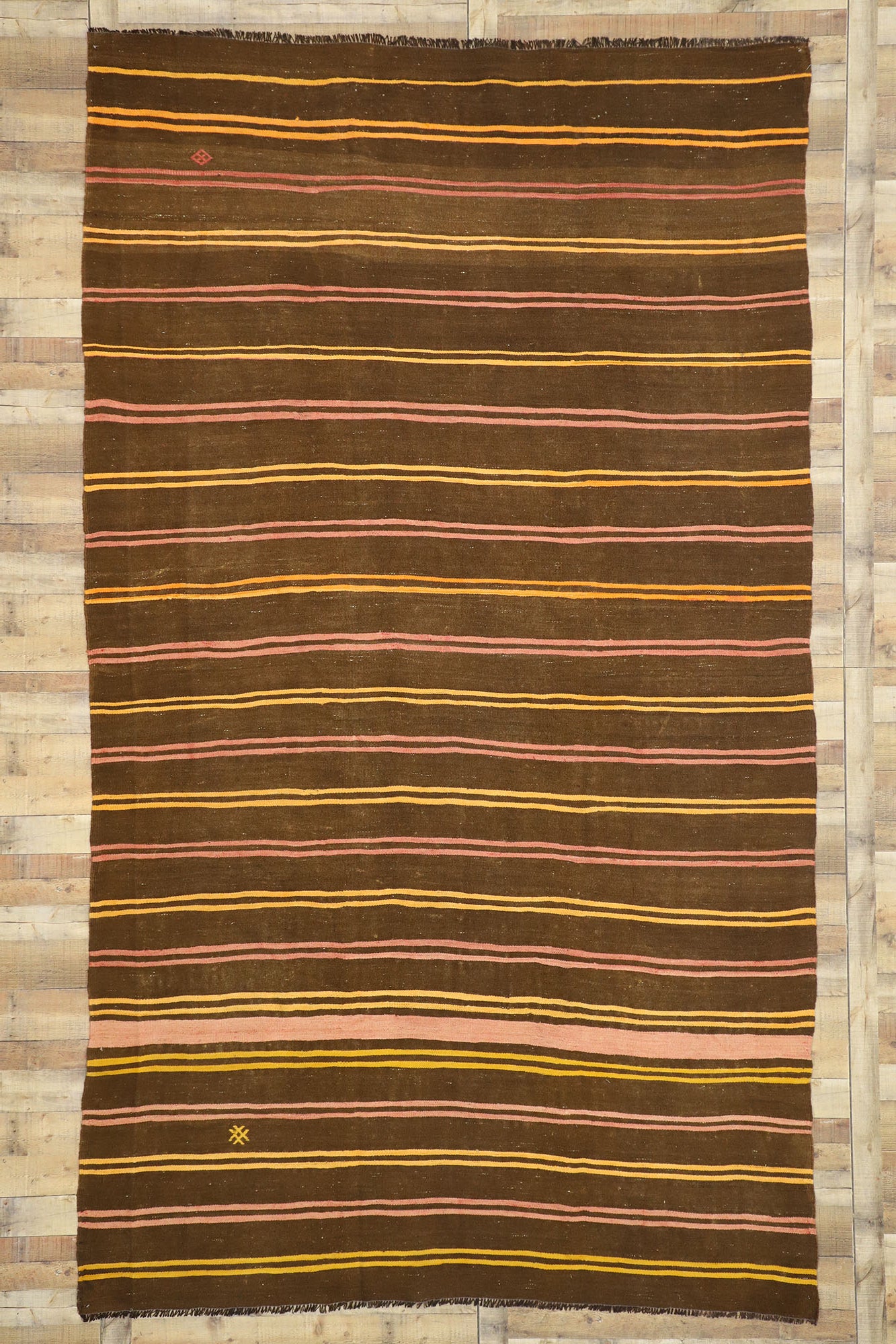 8 x 13 Vintage Turkish Kilim Rug 51350
