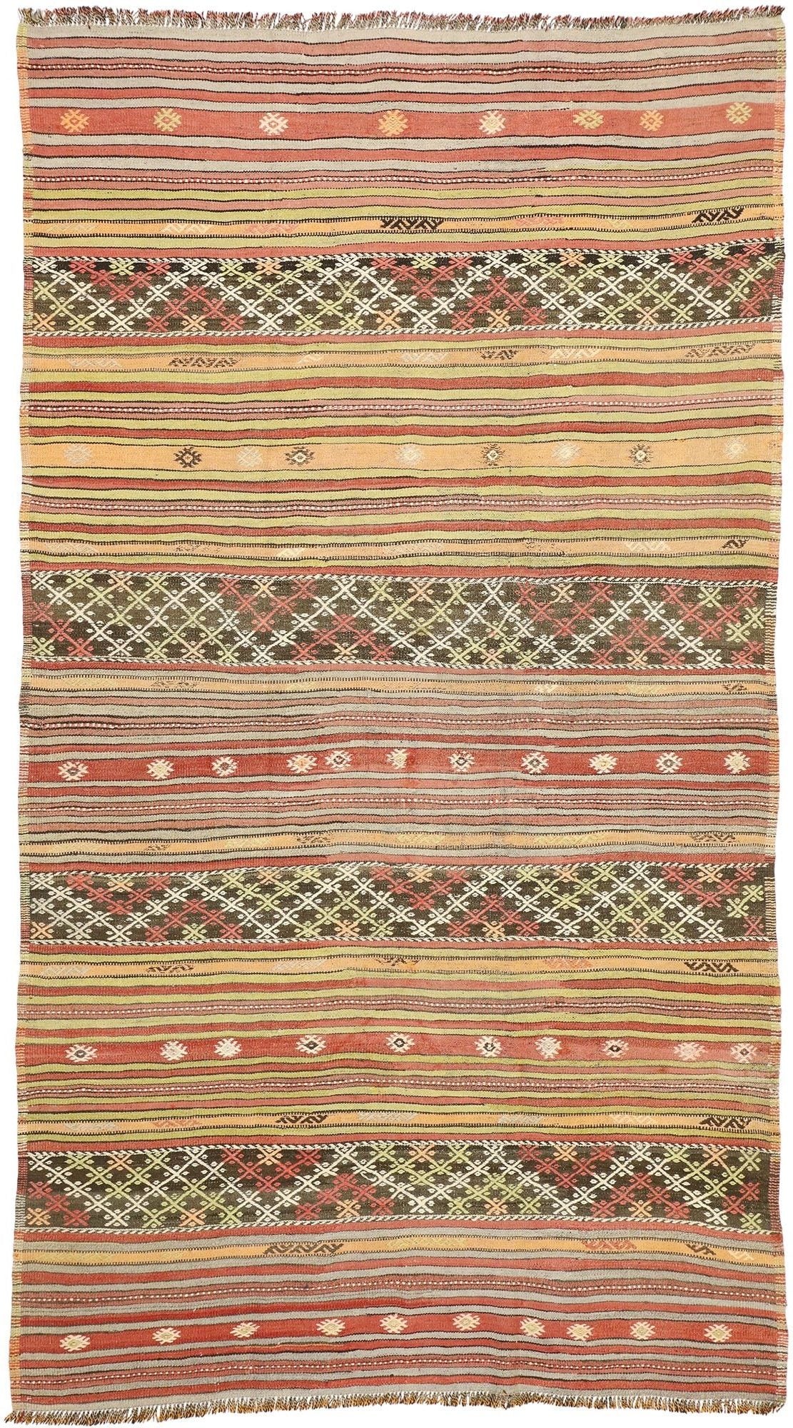 5 x 10 Vintage Turkish Kilim Rug 51351