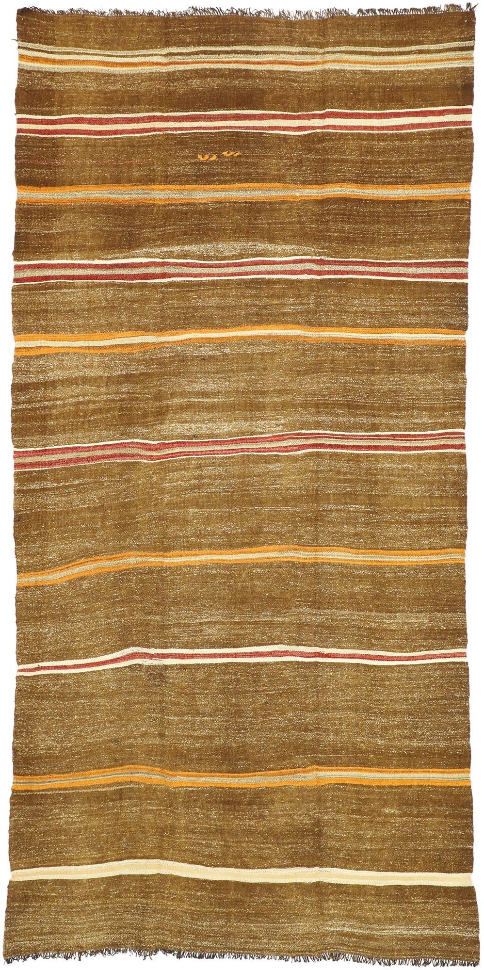 6 x 13 Vintage Turkish Striped Kilim Rug 51352