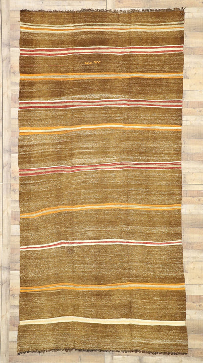 6 x 13 Vintage Turkish Striped Kilim Rug 51352