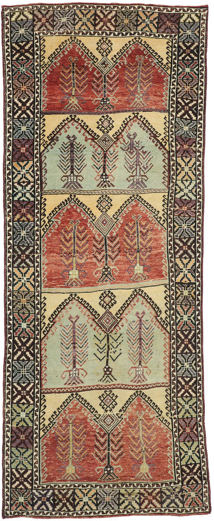 5 x 13 Vintage Turkish Prayer Saph Rug 51356