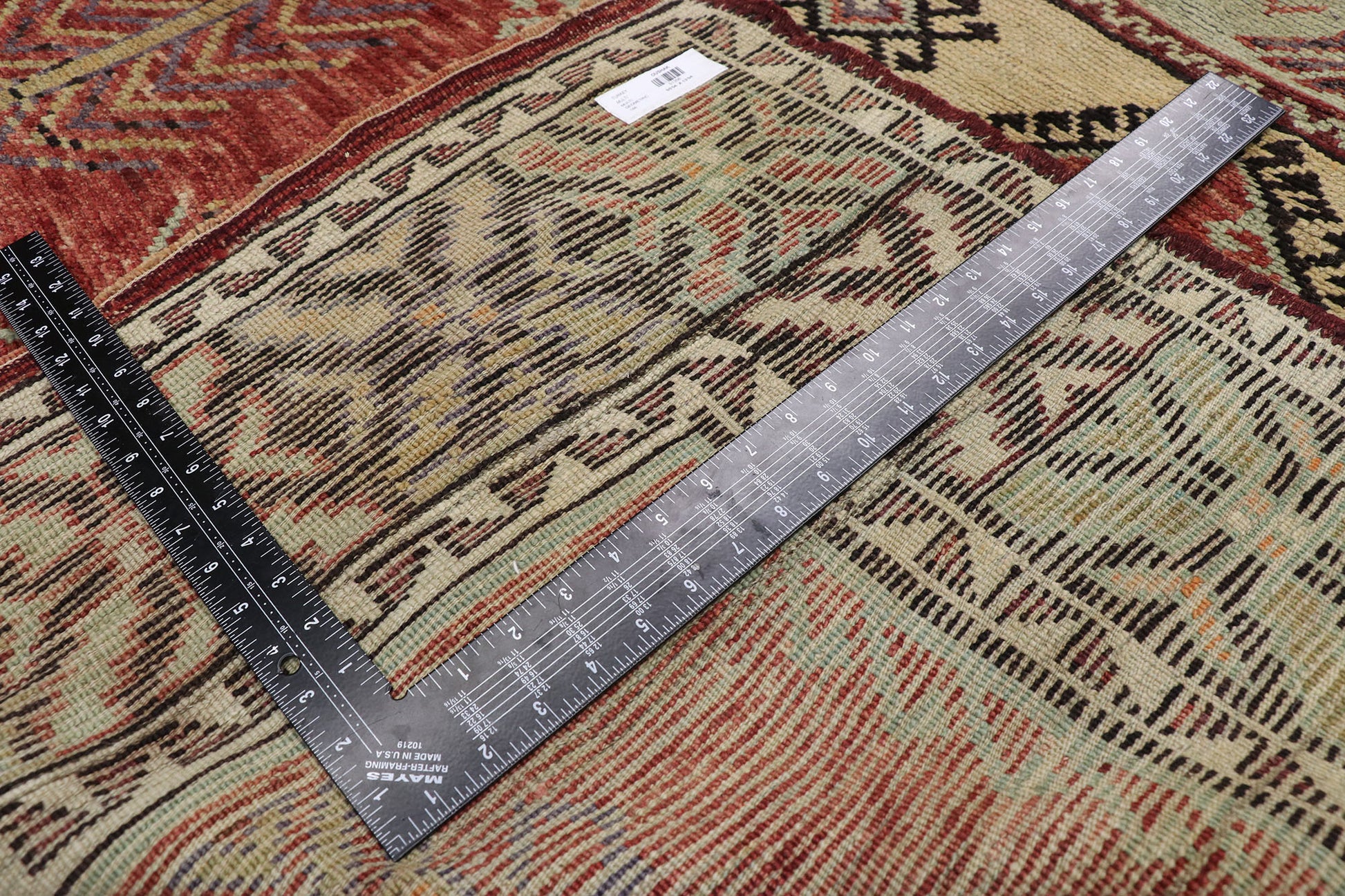 5 x 13 Vintage Turkish Prayer Saph Rug 51356