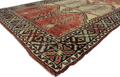 5 x 13 Vintage Turkish Prayer Saph Rug 51356