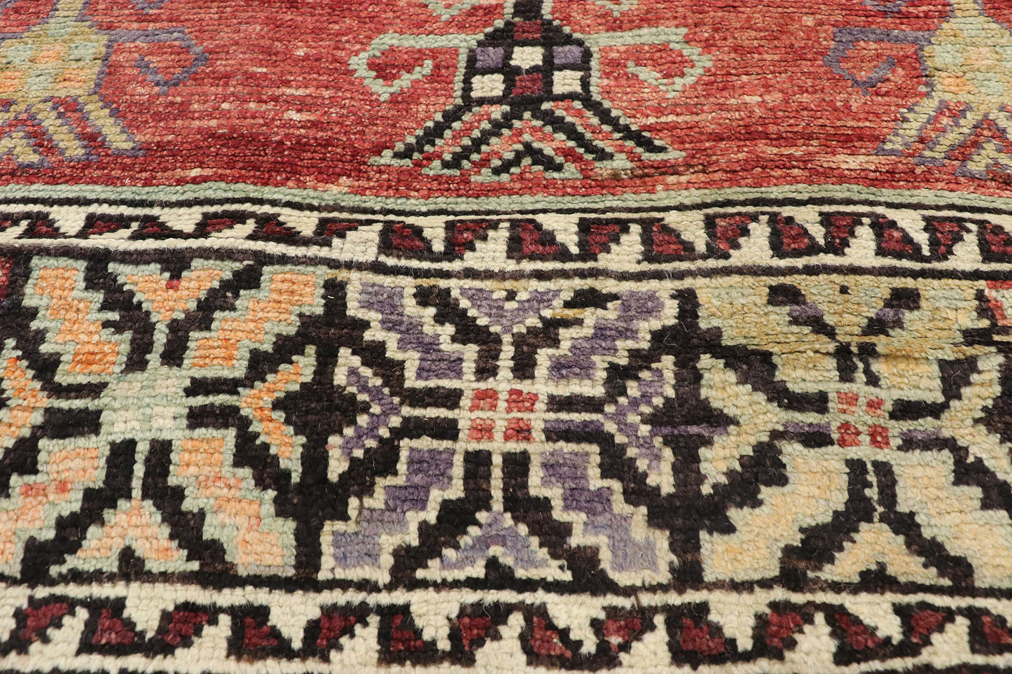 5 x 13 Vintage Turkish Prayer Saph Rug 51356
