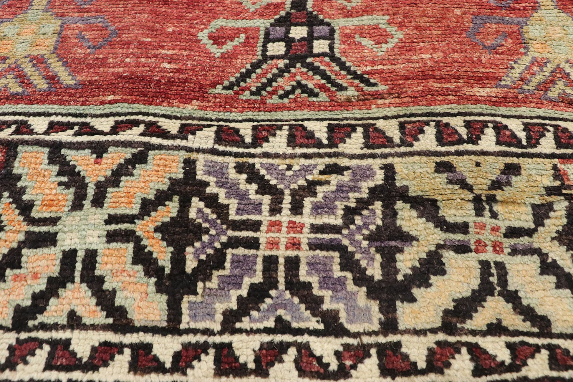 5 x 13 Vintage Turkish Prayer Saph Rug 51356