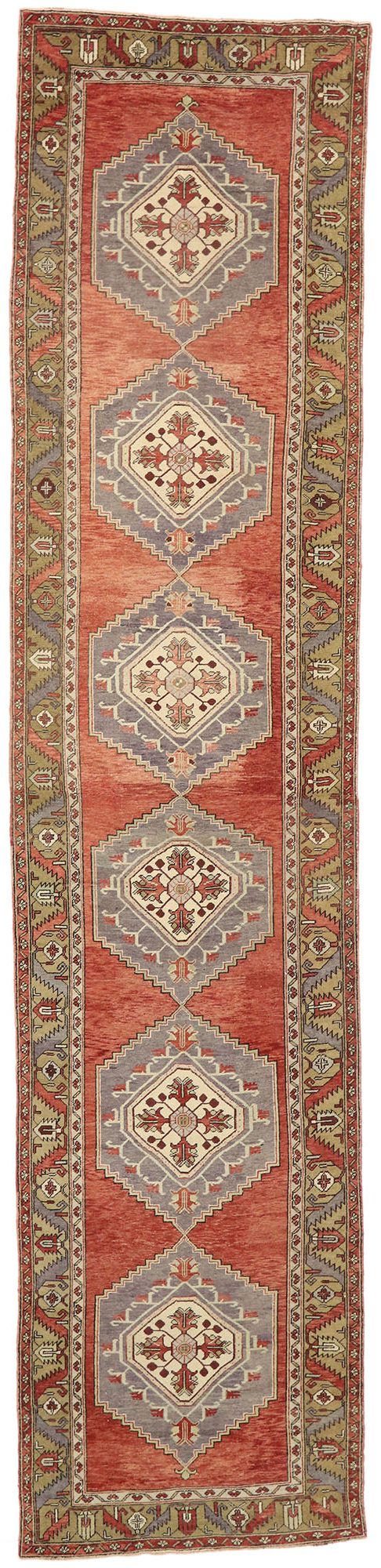 5 x 20 Vintage Turkish Oushak Runner 51358