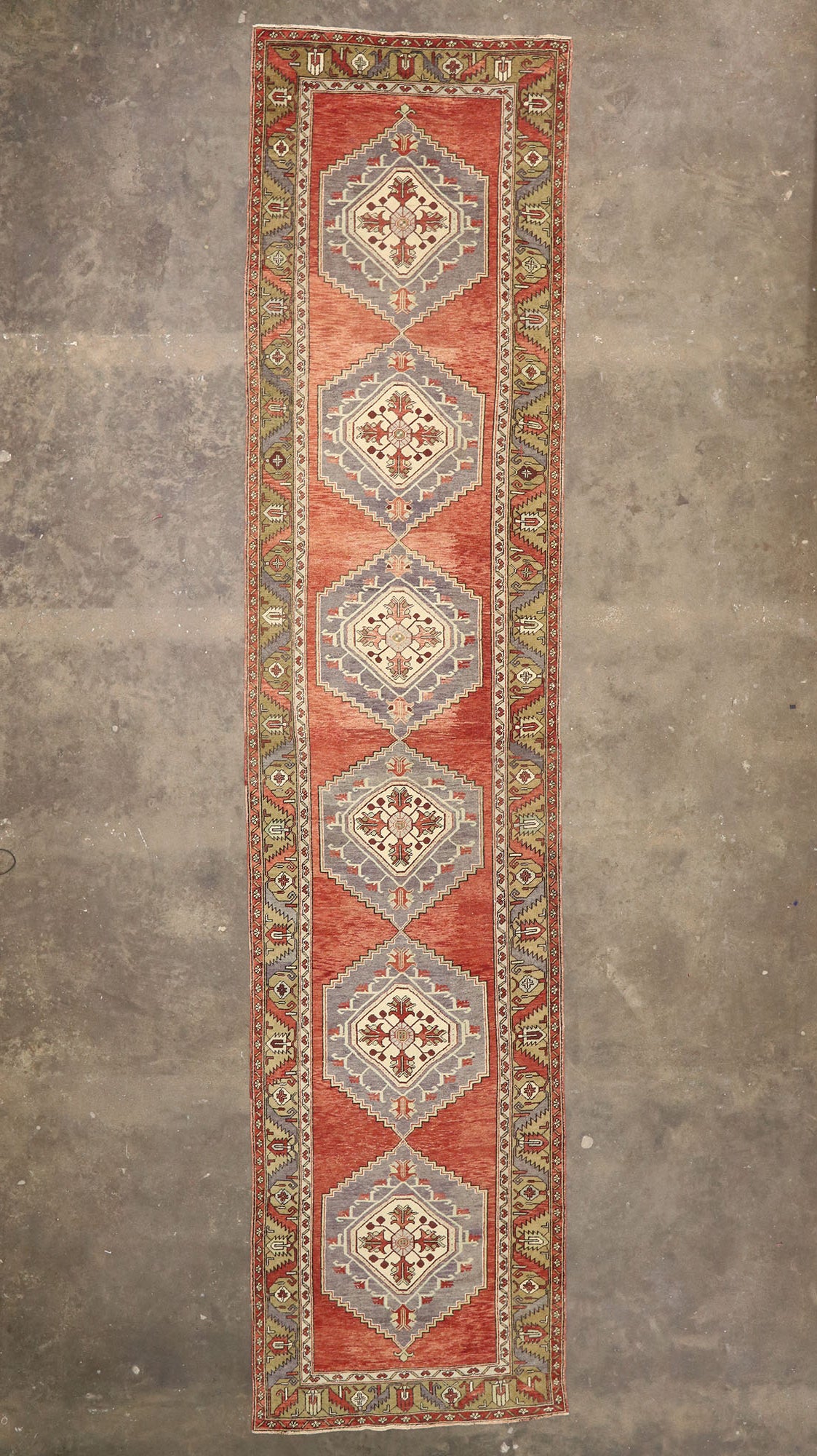 5 x 20 Vintage Turkish Oushak Runner 51358