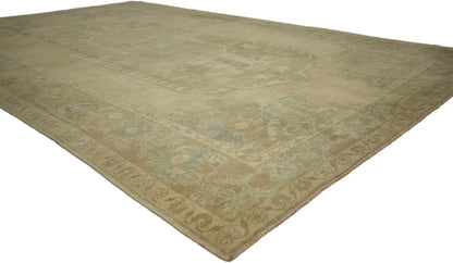 6 x 9 Vintage Turkish Oushak Rug 51360