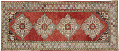 5 x 11 Vintage Turkish Oushak Rug 51361