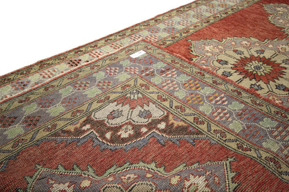 5 x 11 Vintage Turkish Oushak Rug 51361